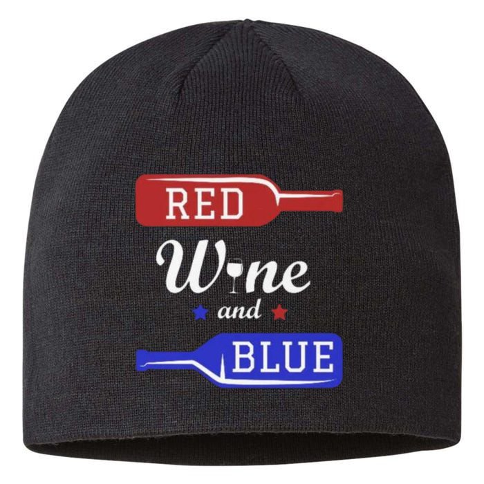 Wine Lover Independence Day Sustainable Beanie