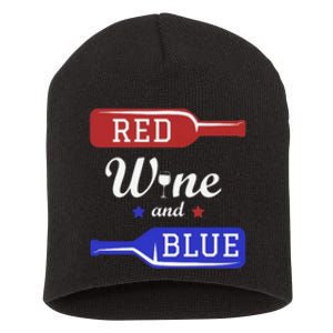 Wine Lover Independence Day Short Acrylic Beanie