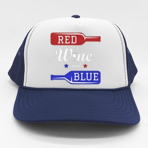 Wine Lover Independence Day Trucker Hat