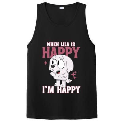 When Lila Is Happy Im Happy Funny Dog PosiCharge Competitor Tank