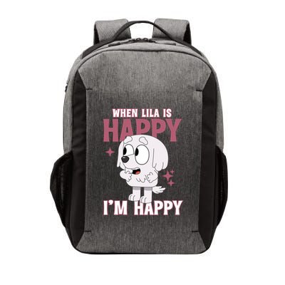 When Lila Is Happy Im Happy Funny Dog Vector Backpack