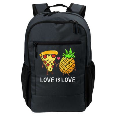 Womens Love Is Love Pineapple Pizza Forbidden Hawaiian Foodie Gift Daily Commute Backpack