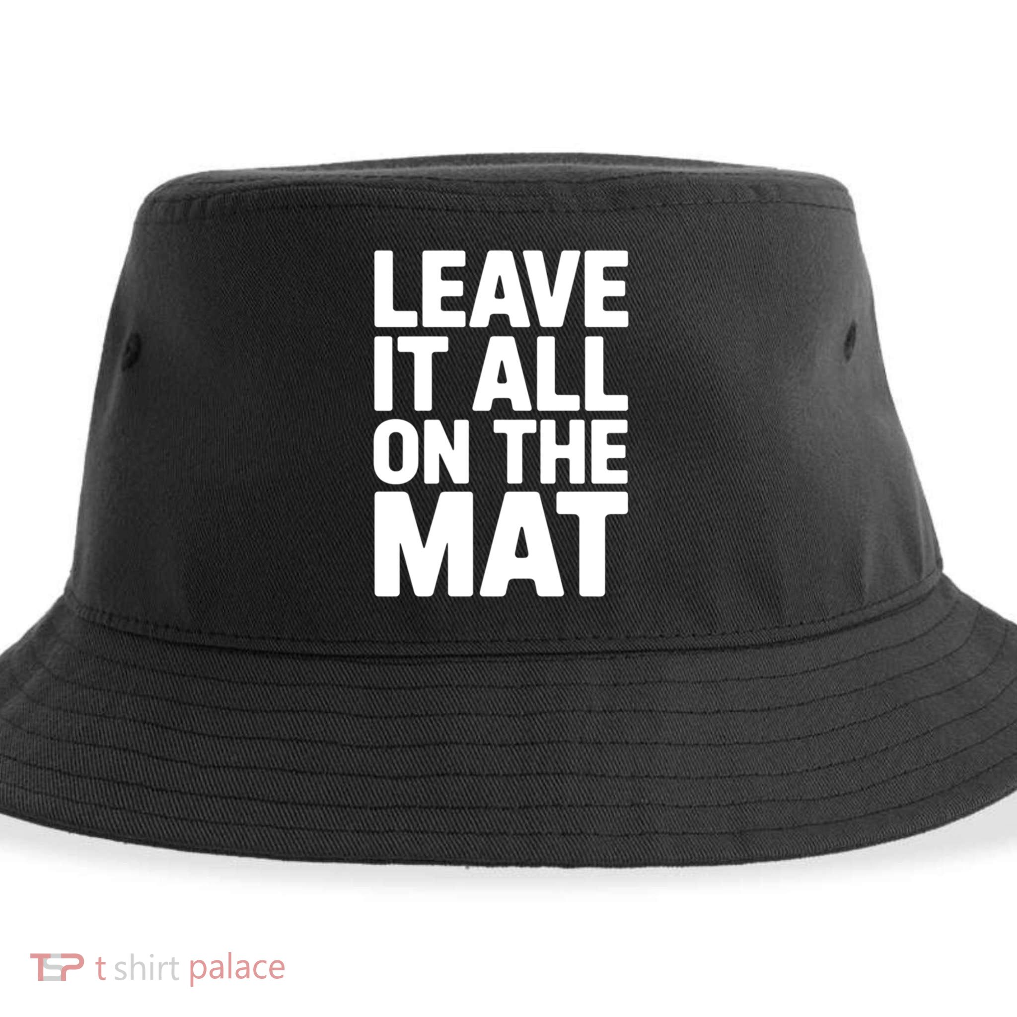 Wrestling Leave It All On The Mat Meaningful Gift Sustainable Bucket Hat