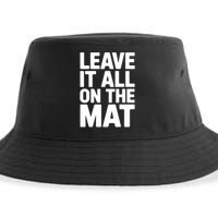 Wrestling Leave It All On The Mat Meaningful Gift Sustainable Bucket Hat