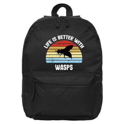 Wasp Life Is Better With Wasps 16 in Basic Backpack