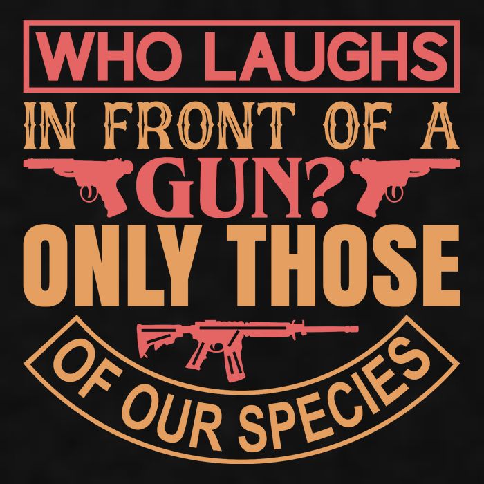 Who Laughs In Front Of A Gun Only Those Of Our Species Ladies PosiCharge Tri-Blend Wicking Tank