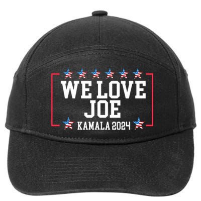 We Love Joe & Madam President 7-Panel Snapback Hat