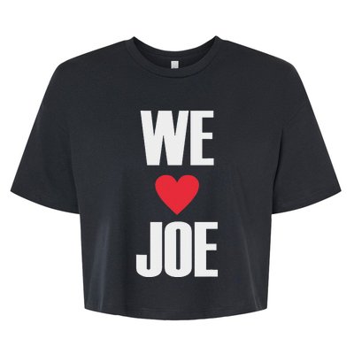 We Love Joe Biden 46th President United States Democrat Dnc Bella+Canvas Jersey Crop Tee