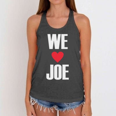 We Love Joe Biden 46th President United States Democrat Dnc Women's Knotted Racerback Tank