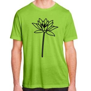 Water Lily July Birth Flower Floral Minimalist Personalized Gift Adult ChromaSoft Performance T-Shirt