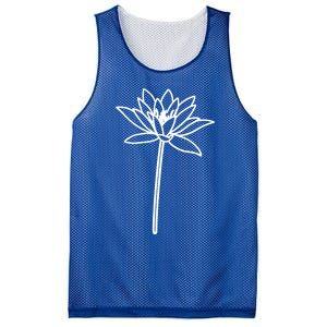 Water Lily July Birth Flower Floral Minimalist Personalized Gift Mesh Reversible Basketball Jersey Tank