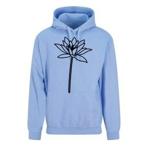 Water Lily July Birth Flower Floral Minimalist Personalized Gift Unisex Surf Hoodie