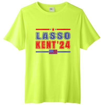 Womens Lasso Kent 24 Funny Usa Flag Sports 4th Of July Tall Fusion ChromaSoft Performance T-Shirt