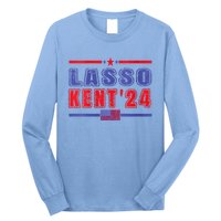 Womens Lasso Kent 24 Funny Usa Flag Sports 4th Of July Long Sleeve Shirt