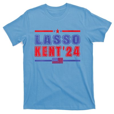 Womens Lasso Kent 24 Funny Usa Flag Sports 4th Of July T-Shirt