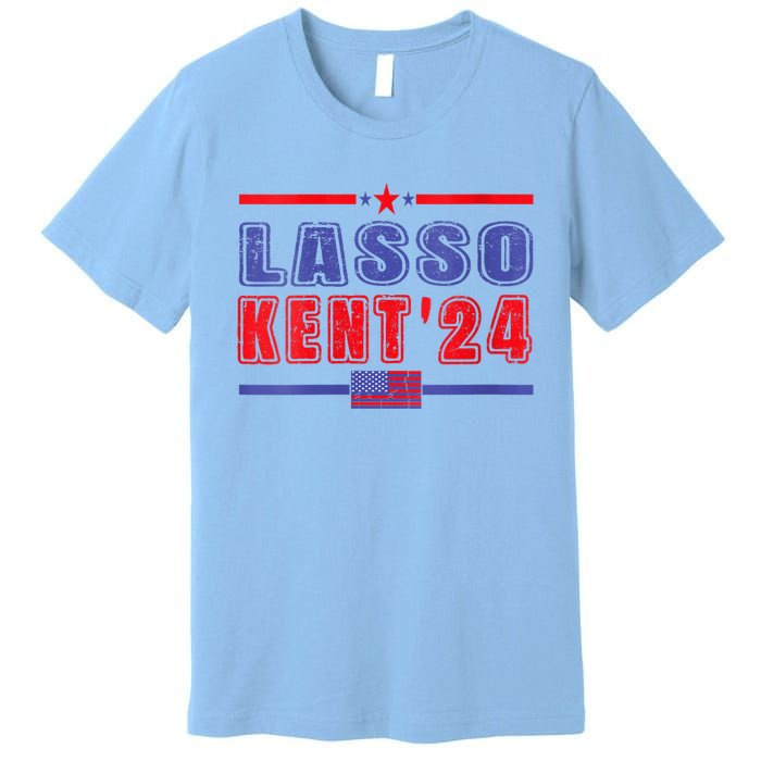 Womens Lasso Kent 24 Funny Usa Flag Sports 4th Of July Premium T-Shirt