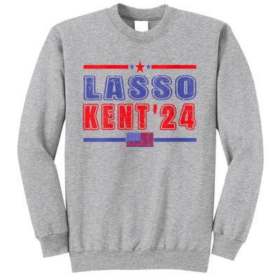 Womens Lasso Kent 24 Funny Usa Flag Sports 4th Of July Sweatshirt