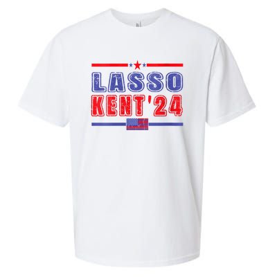 Womens Lasso Kent 24 Funny Usa Flag Sports 4th Of July Sueded Cloud Jersey T-Shirt