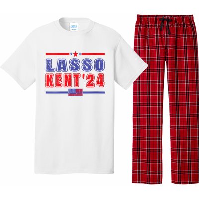 Womens Lasso Kent 24 Funny Usa Flag Sports 4th Of July Pajama Set