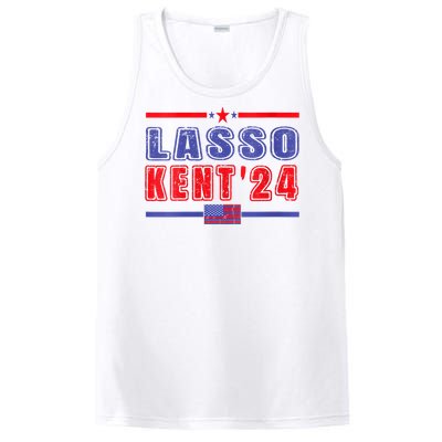 Womens Lasso Kent 24 Funny Usa Flag Sports 4th Of July PosiCharge Competitor Tank