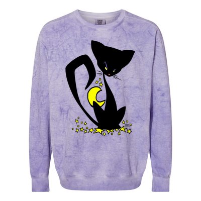 Wicked Little Kitty Colorblast Crewneck Sweatshirt