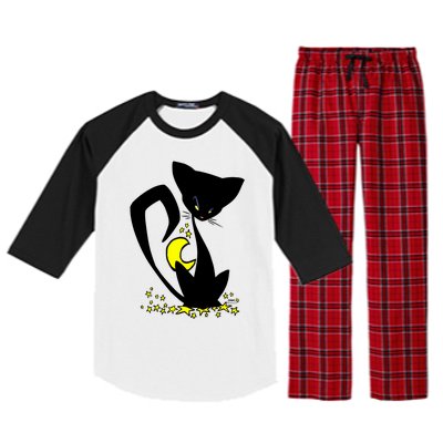 Wicked Little Kitty Raglan Sleeve Pajama Set