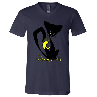 Wicked Little Kitty V-Neck T-Shirt