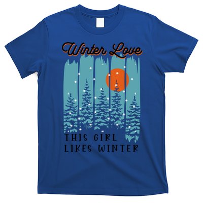 Winter Love Likes Nature Winter Days Cool Gift T-Shirt