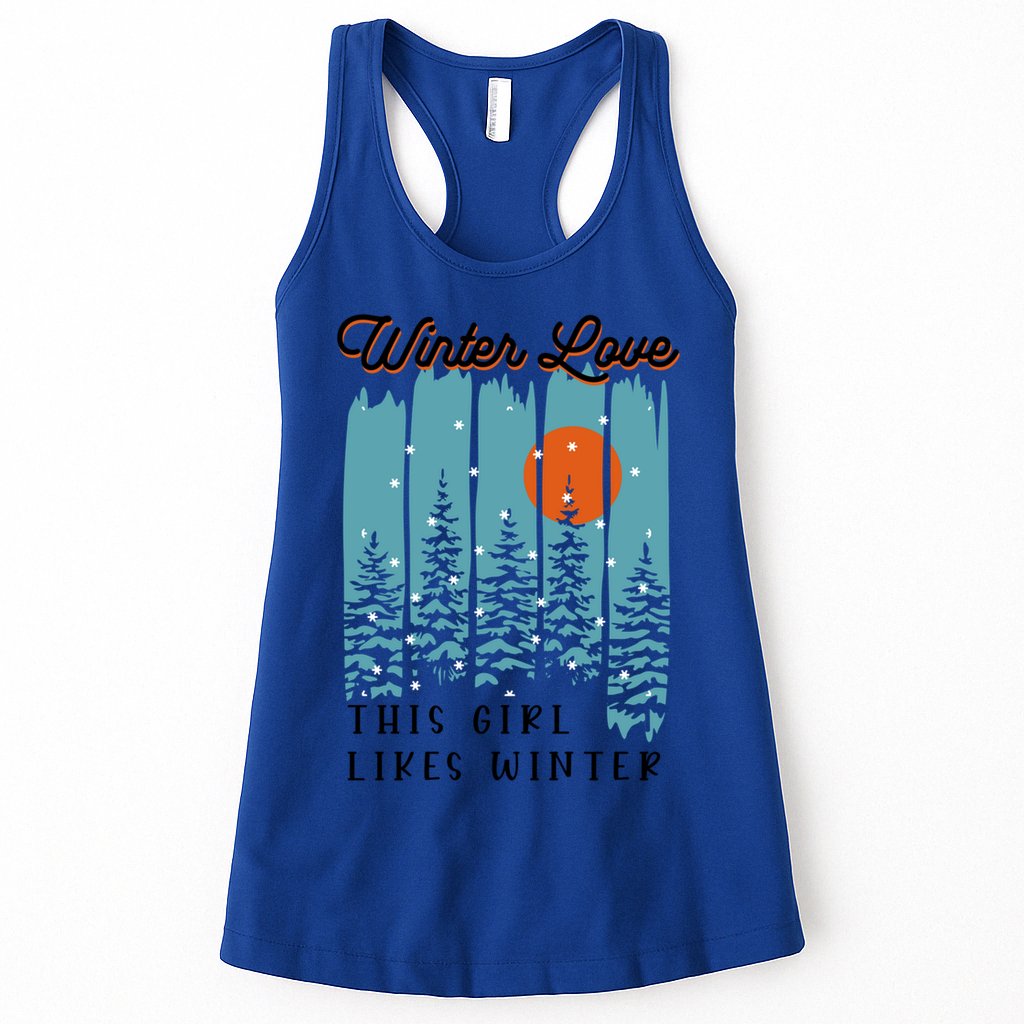 Winter Love Likes Nature Winter Days Cool Gift Womens Tank Top