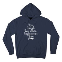 Wo Live Laugh Lay Down Suppressive Fire V-Neck Hoodie