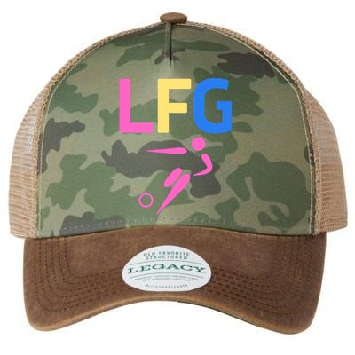 Wo Lfg Let's Go Soccer Gameday Sports Battle Cry Funny Gift Legacy Tie Dye Trucker Hat