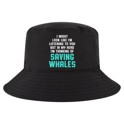 Whale Lover Listening Save The Whales Earth Day Cool Comfort Performance Bucket Hat