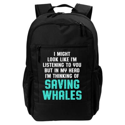 Whale Lover Listening Save The Whales Earth Day Backpack