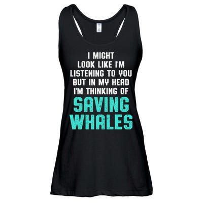 Whale Lover Listening Save The Whales Earth Day Ladies Essential Flowy Tank