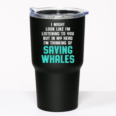 Whale Lover Listening Save The Whales Earth Day Tumbler