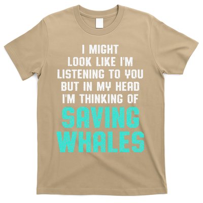 Whale Lover Listening Save The Whales Earth Day T-Shirt