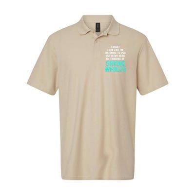 Whale Lover Listening Save The Whales Earth Day Polo