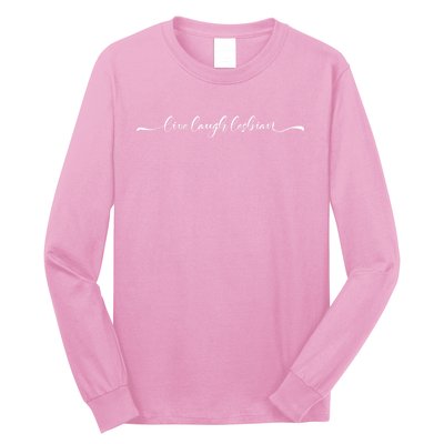 Womens Live Laugh Lesbian Long Sleeve Shirt