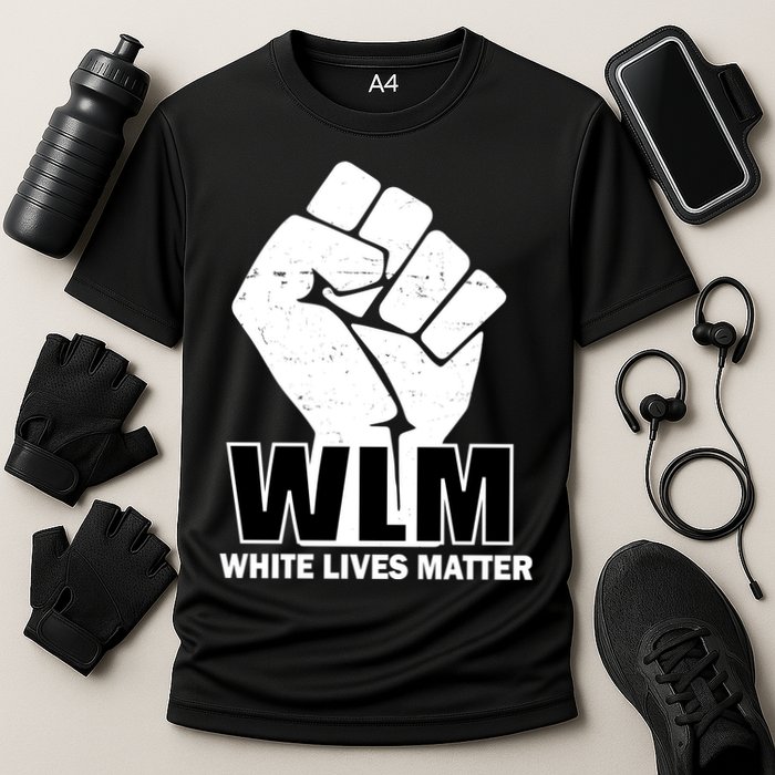 WLM White Lives Matters Fist Cooling Performance Crew T-Shirt