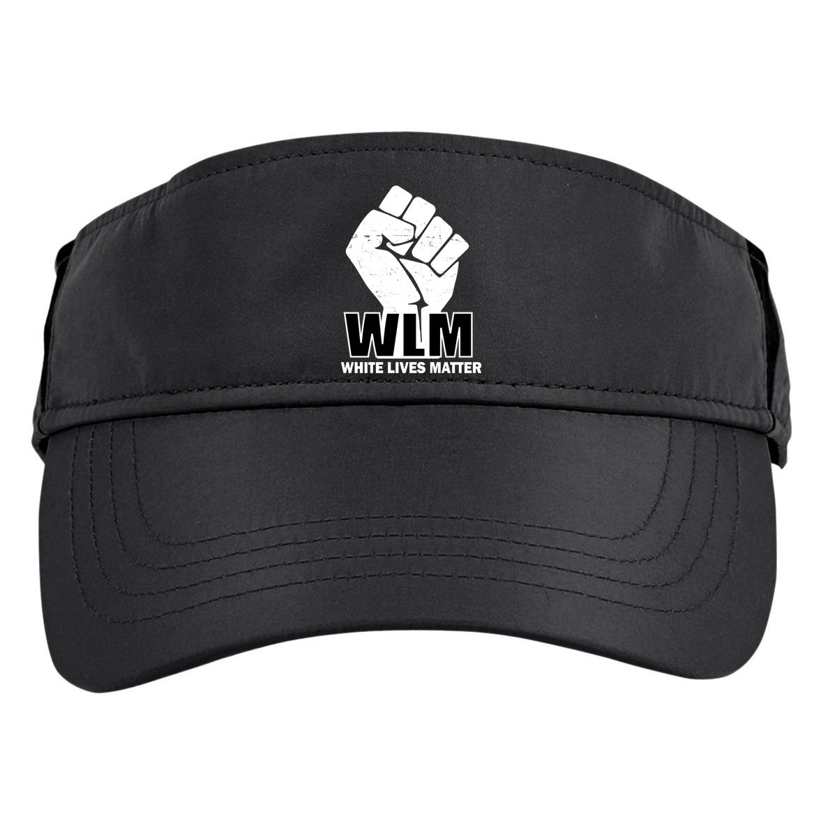 WLM White Lives Matters Fist Adult Drive Performance Visor