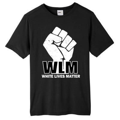 WLM White Lives Matters Fist Tall Fusion ChromaSoft Performance T-Shirt