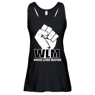 WLM White Lives Matters Fist Ladies Essential Flowy Tank