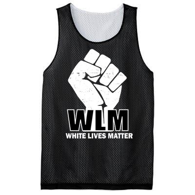 WLM White Lives Matters Fist Mesh Reversible Basketball Jersey Tank