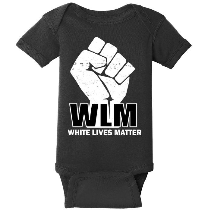 WLM White Lives Matters Fist Baby Bodysuit