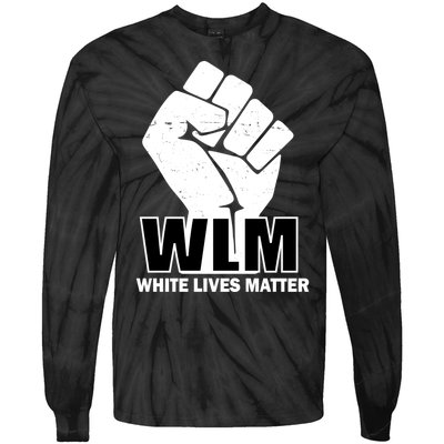 WLM White Lives Matters Fist Tie-Dye Long Sleeve Shirt