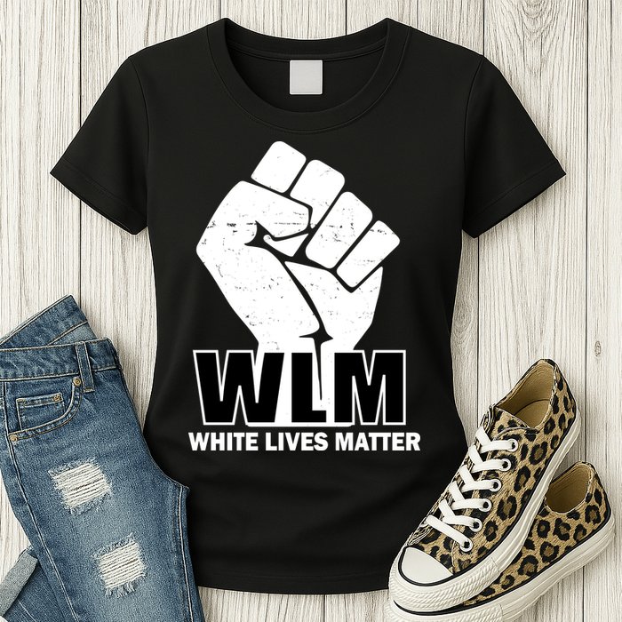 WLM White Lives Matters Fist Womens T-Shirt