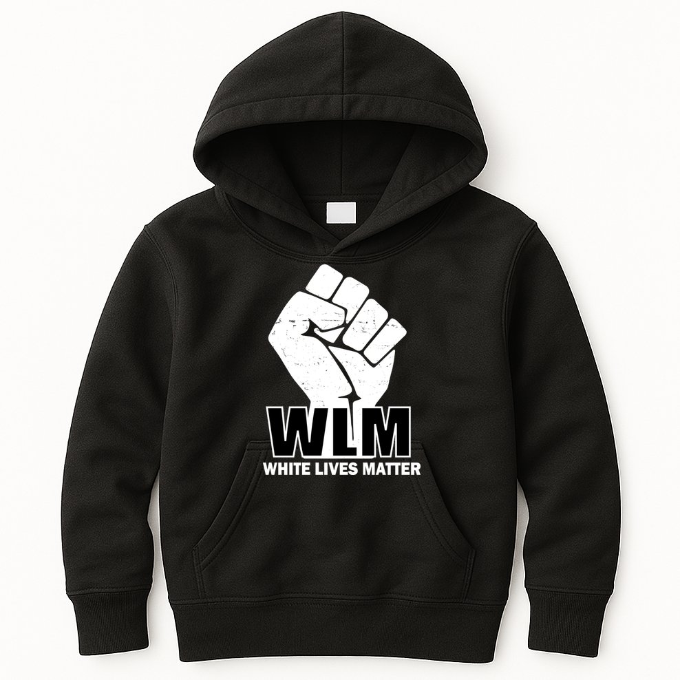 WLM White Lives Matters Fist Kids Hoodie
