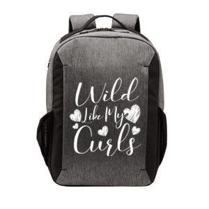 Wild Like My Curls Funny Curly Haired Gift Vector Backpack