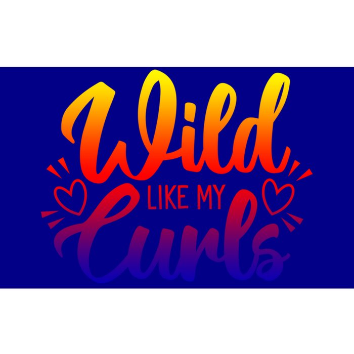 Wild Like My Curls Girls Funny Curly Hair Gift Bumper Sticker