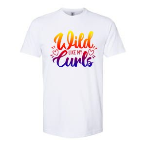 Wild Like My Curls Girls Funny Curly Hair Gift Softstyle CVC T-Shirt